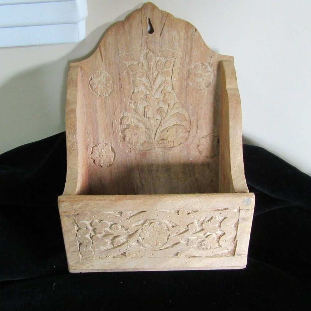 Wooden Letter Holder Handcrafted India- Firm price